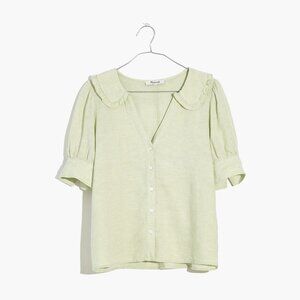 Madewell - Linen-Blend Peter Pan Collar Shirt /S